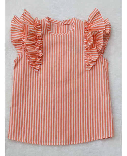 CAMISA NIÑA MANDARINA